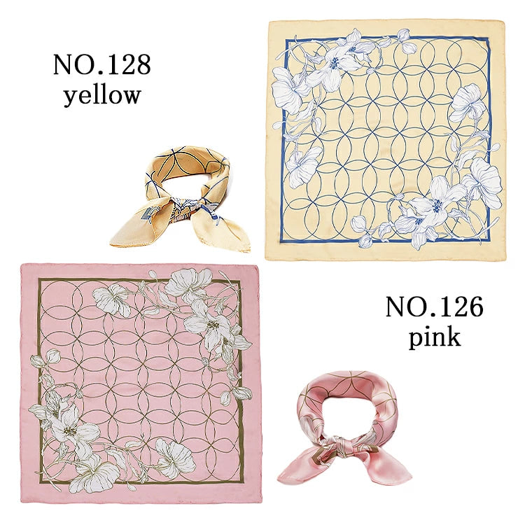 プリントスクエアスカーフNo.128 No.126